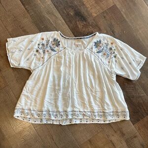 Women’s Knox Rose Embroidered Blouse Sz L.